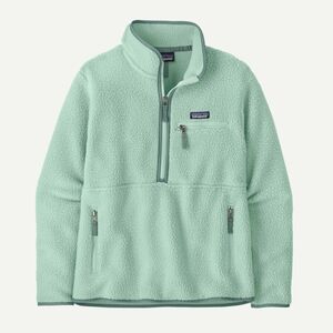 Women's Retro Pile Fleece Marsupial Pullover - Color: Thin Ice